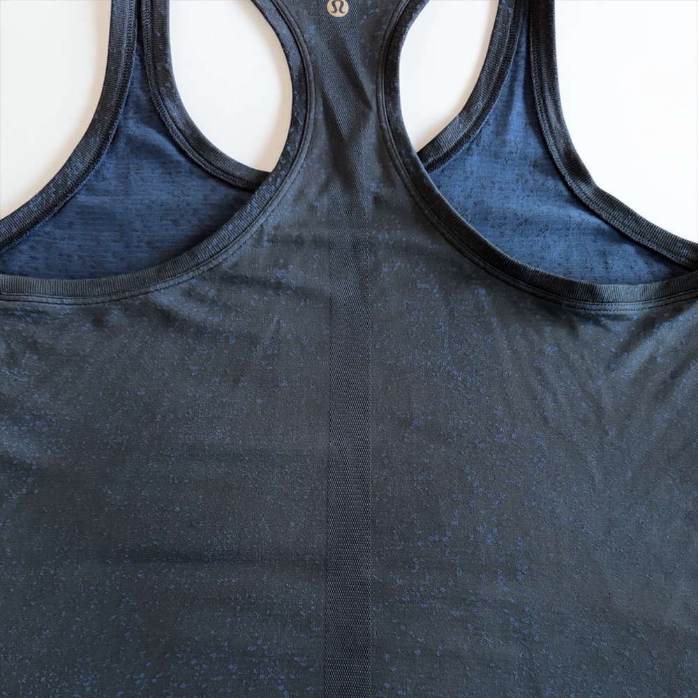 Lululemon EUC Swiftly Tech Racerback Tank Top 2.0 Waist Length Size 10 Blue - Picture 8 of 15